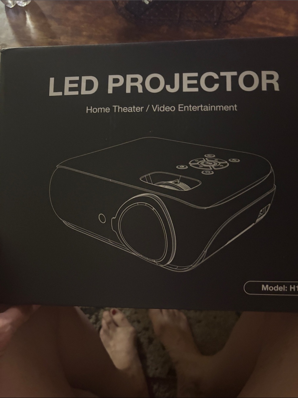 LED Projector - Black Packaging
